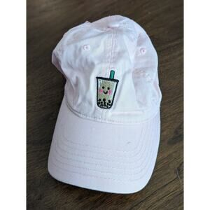 Chok.Lids Pink Boba Tea Drink Strapback Adjustable Hat Cap Men Women Embroidered